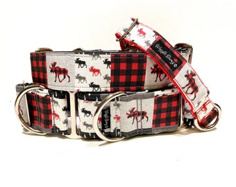 Buffalo Moose Pack Dog Collar - Martingale Dog Collar - Clip Collar - Dog Leash - Training Collar