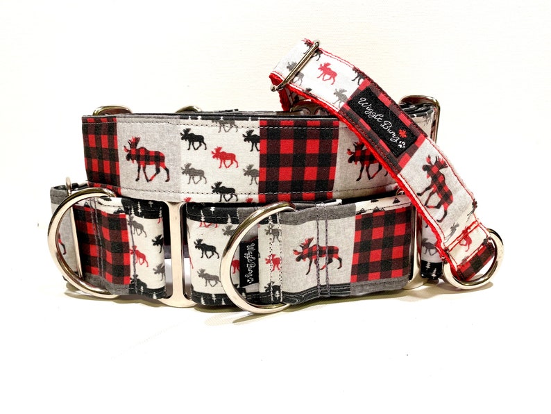Buffalo Moose Pack Dog Collar Martingale Dog Collar Clip Etsy