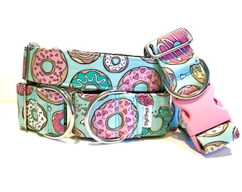 D'oh Nuts Dog Collar - Martingale Dog Collar - Clip Collar - Dog Leash - Training Collar
