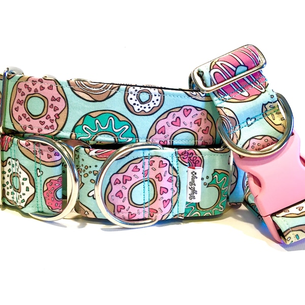 D'oh Nuts Dog Collar - Martingale Dog Collar - Clip Collar - Dog Leash - Training Collar