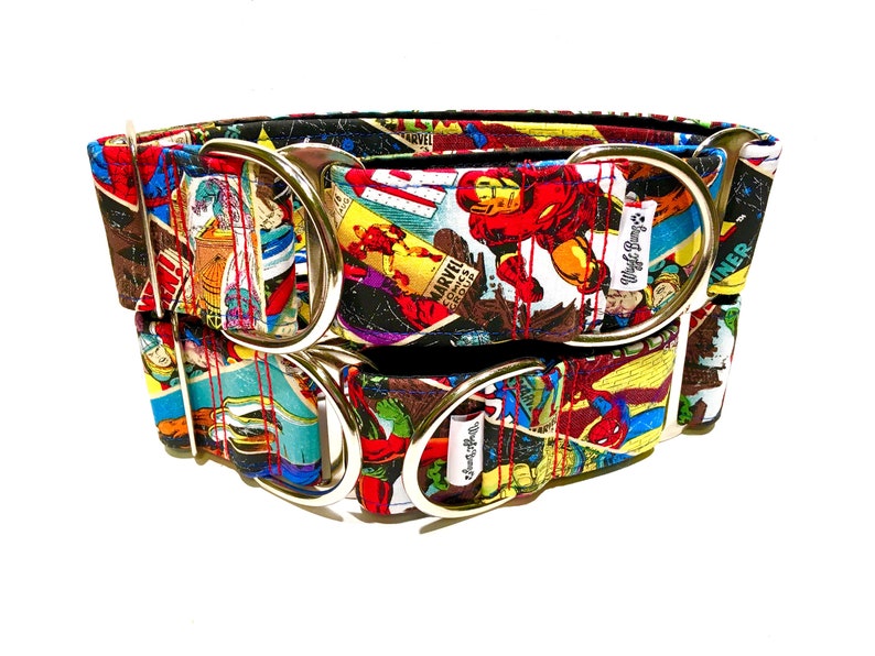 Marvel Hero Dog Collar Martingale Dog Collar Clip Collar Etsy