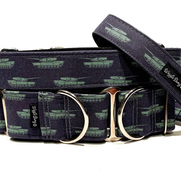 Tank Dog Collar - Martingale Dog Collar - Clip Collar - Dog Leash - Training Collar