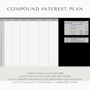 Trading Journal | Investment Portfolio | Stock Tracker | Crypto Trading | Day Trading | Profit Tracker | Stock Options | Portfolio Template image 6