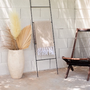 60&quot; Metal Ladder, Industrial Ladder, Blanket Ladder, Quilt Ladder, Decorative Ladder, Towel Ladder, Farmhouse Decor, Southwest Decor