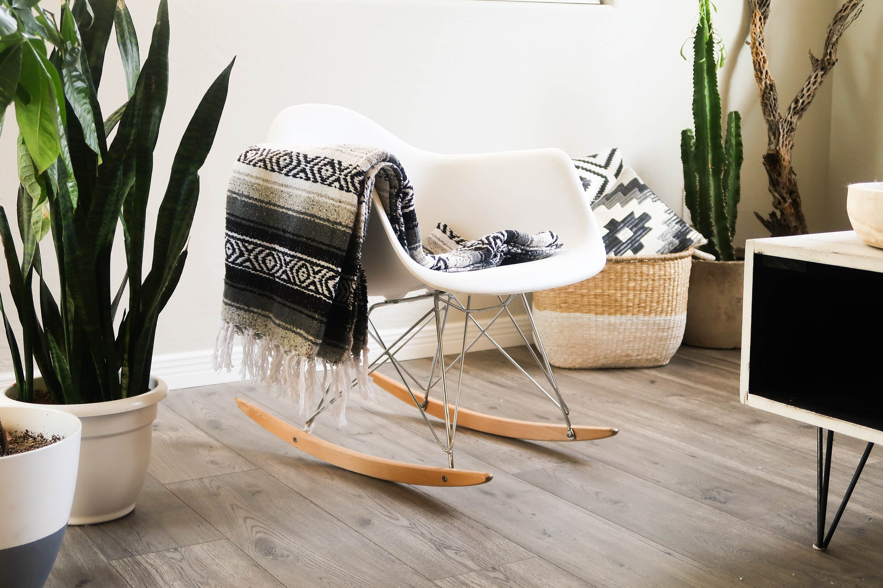 Coperta Messicana Con Motivo Thunderbird Color Verde Acqua E Nappe - Foto 11