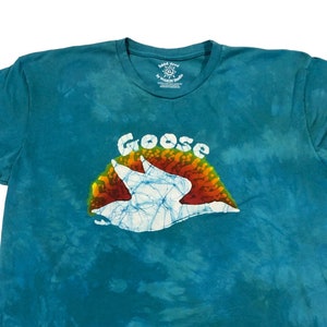 Made to Order Goose the Band inspired batik t-shirt hand dyed w natural beeswax | unisex t-shirt ~ Customizable!