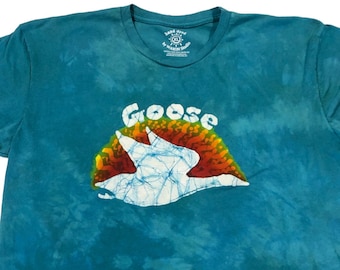 Made to Order Goose the Band inspired batik t-shirt hand dyed w natural beeswax | unisex t-shirt ~ Customizable!