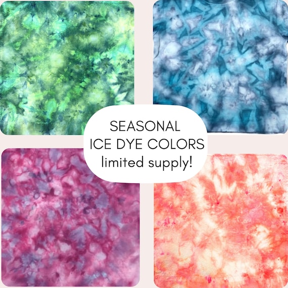 Limited edition Ice Dye Powder + Soda Ash | Easy ready to use supplies for beautiful at-home DIY ice tie-dye | low-impact pro dye powders