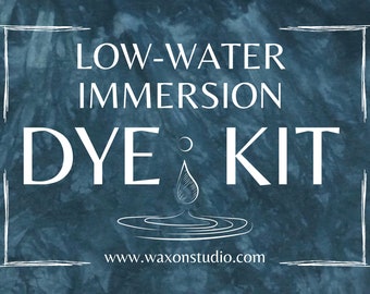 Eco-friendly Dye Kit - Low Water Immersion | Learn to dye natural fabrics at home | DIY kit from Asheville by waxonstudio