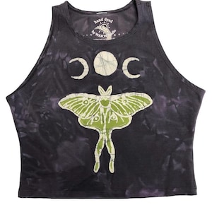Made to Order Luna Moth Batik Unisex T-shirt | Customizable hand dyed