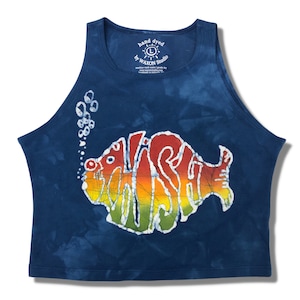 Made to Order Hand Painted Classic Phish Batik Crop Top ~ Customizable! Handmade in Asheville, NC by waxonstudio