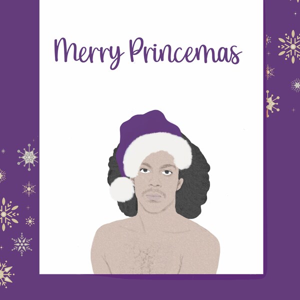 Prince Christmas Card Downloadable PDF