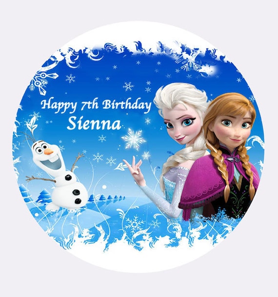 Frozen Olaf Personalised Cake Topper 7.5/" Olaf Edible Wafer Paper Party/'s
