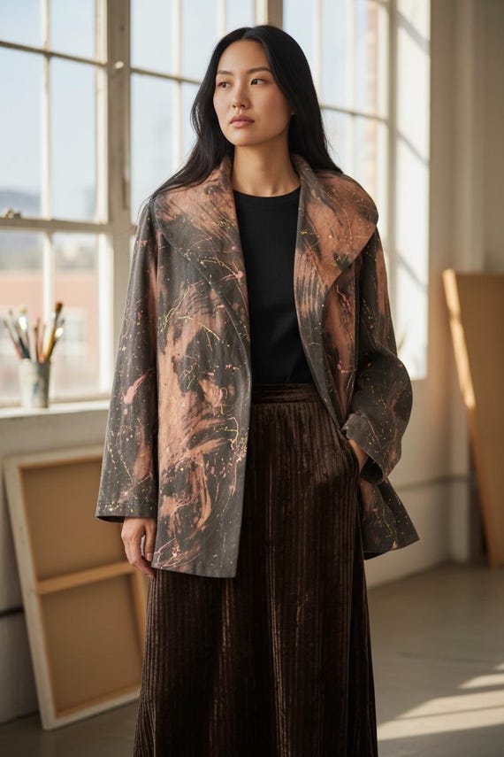 SWING JACKET hand painted - image 2