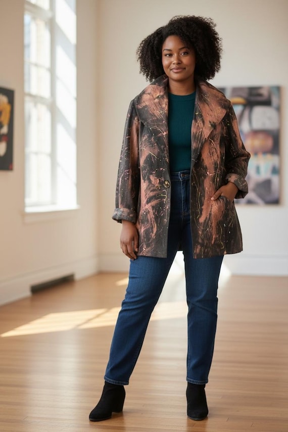 SWING JACKET hand painted - image 1