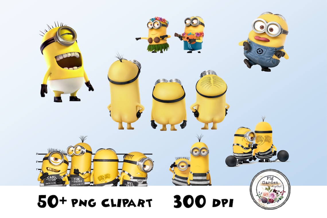 MINIONS Instant Digital Download Large Cutouts Birthday - Etsy Australia