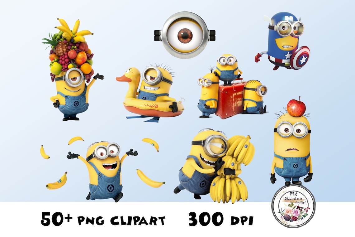 MINIONS Instant Digital Download Large Cutouts Birthday | Etsy