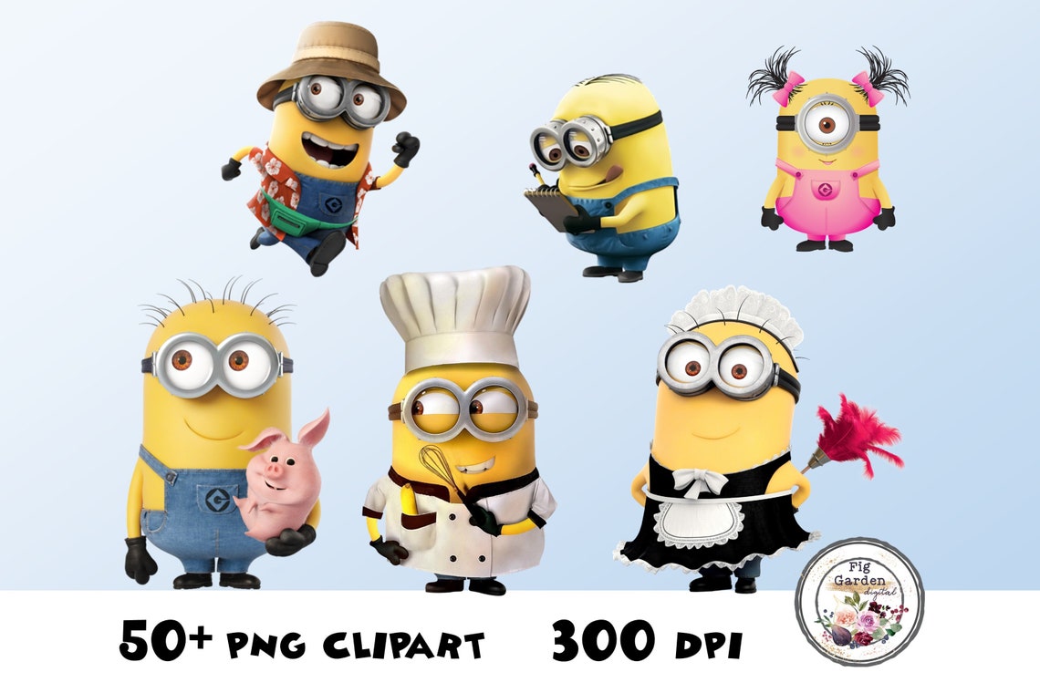 MINIONS Instant Digital Download Large Cutouts Birthday | Etsy