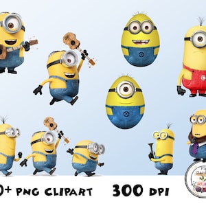 MINIONS Instant Digital Download, Large Cutouts, Birthday Party ...