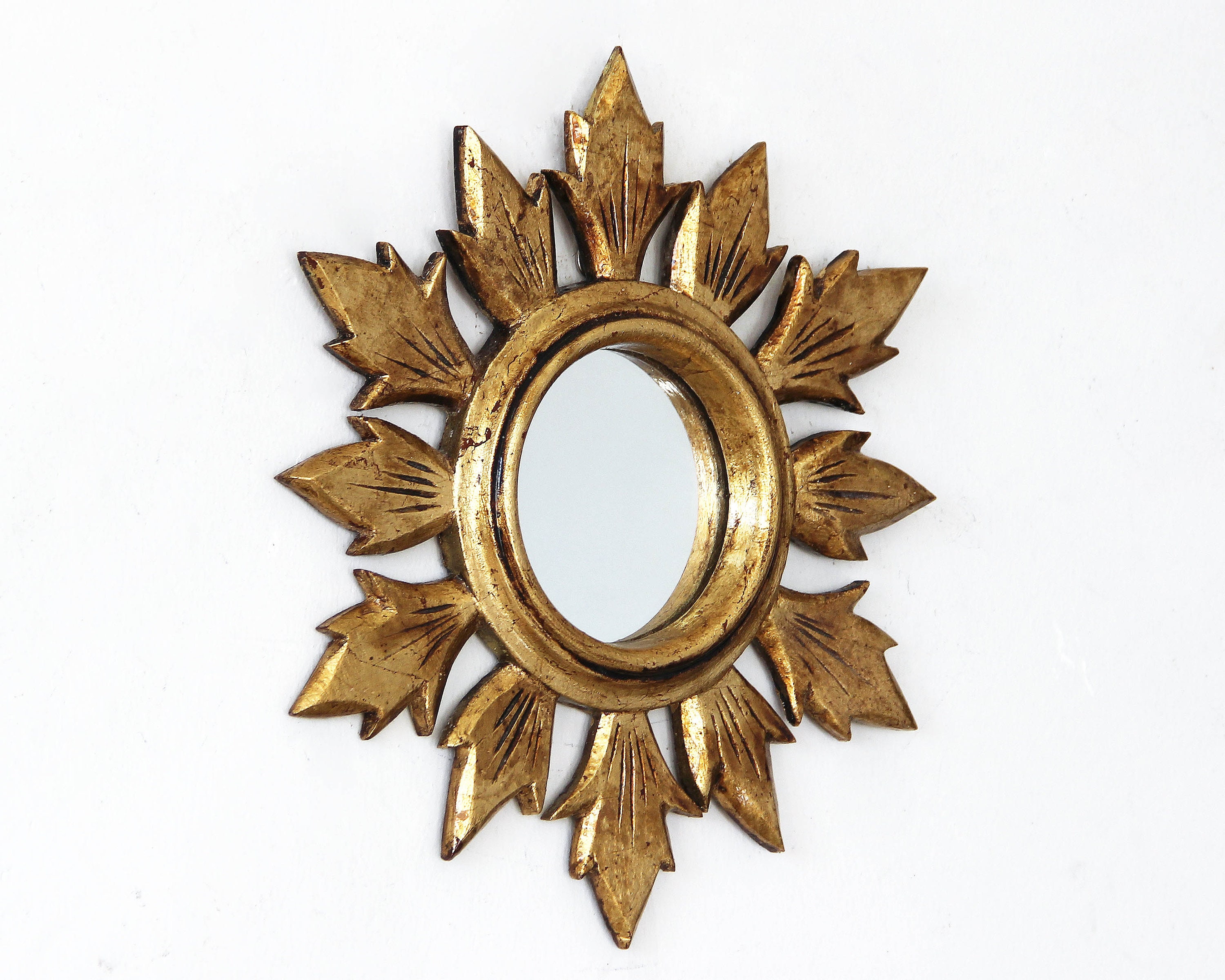 Sunburst Mirror Gold Small Sunburst Mirror Sun Mirror Etsy