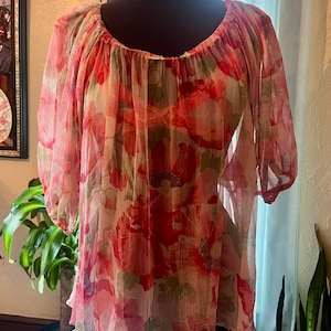 rare vintage Kenzo Jungle flowy top