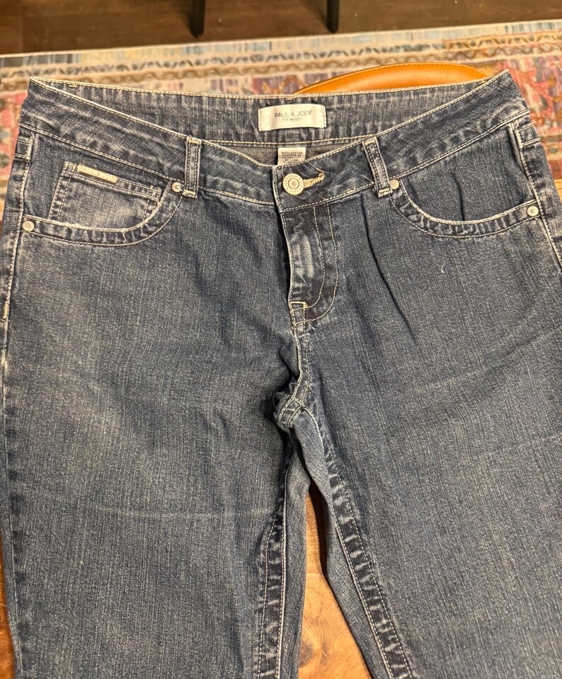 ヴィンテージ 2006年製 ポール＆ジョー フォー ターゲット 刺繍入りフクロウポケットジーンズ（サイズ13） 画像 2