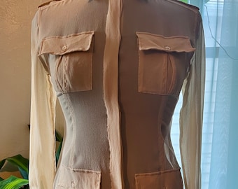 1990s See Through Shirt Made in Italy - Etsy