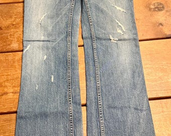 Vintage Low Rise Straight Leg Distressed Sample  Maurice Malone jeans
