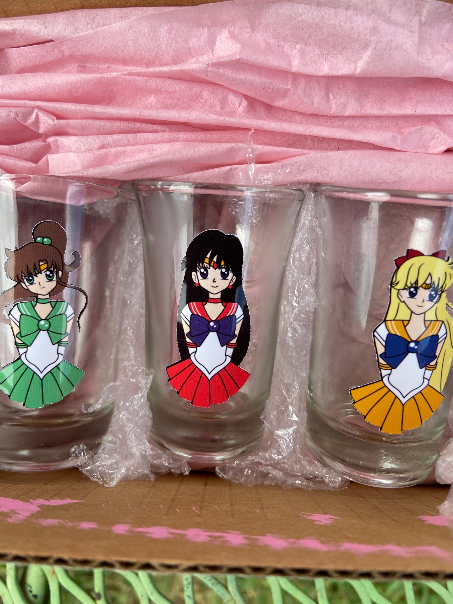 Sailor Moon Shot Glasses Sailor Moon Shot Glasses Sailor - Etsy