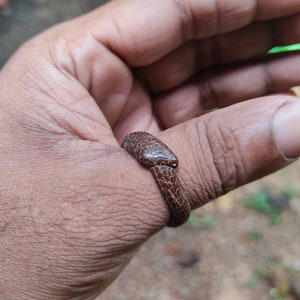 Coconut shell snake rings wooden snake ring