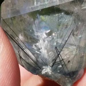 Rutile Quartz Crystal with Muscovite