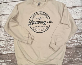 Brewing Co. Sweatshirt Breastfeeding Mama's Boobery Nursing Sweatshirt Funny New Mom Mom to Be Expecting Mom Gift Mother's Day Sweatshirt