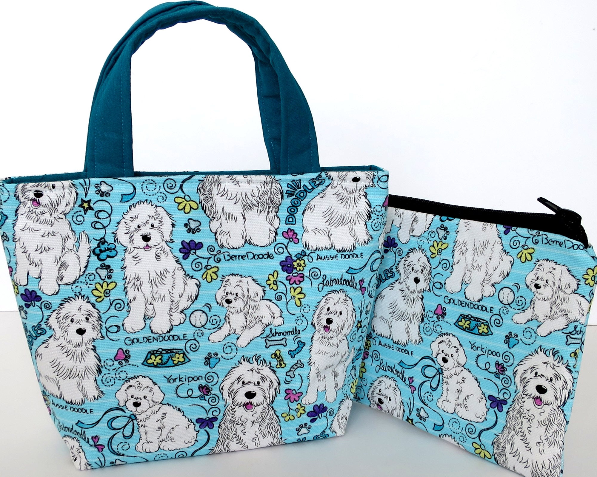 Cute Dog Bag Dog Purse Small Tote Bag Childrens Bags Blue Etsy