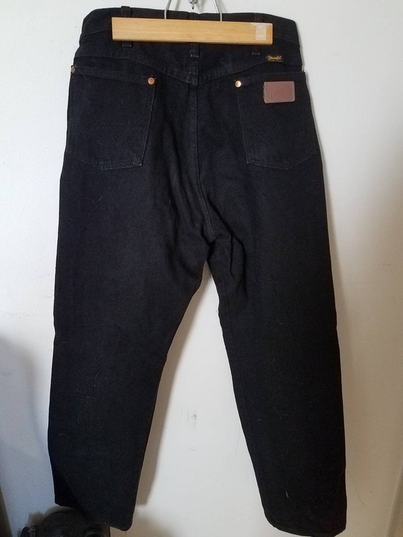 Made in USA Black Wrangler Jeans 34x32 - image 1