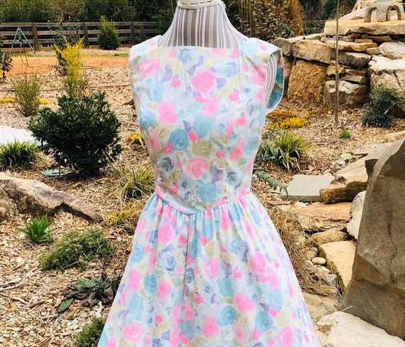 Vintage Lanz Originals Floral Dress