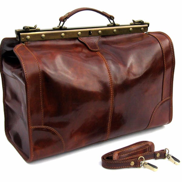 Leather Doctors Bag made in Italy