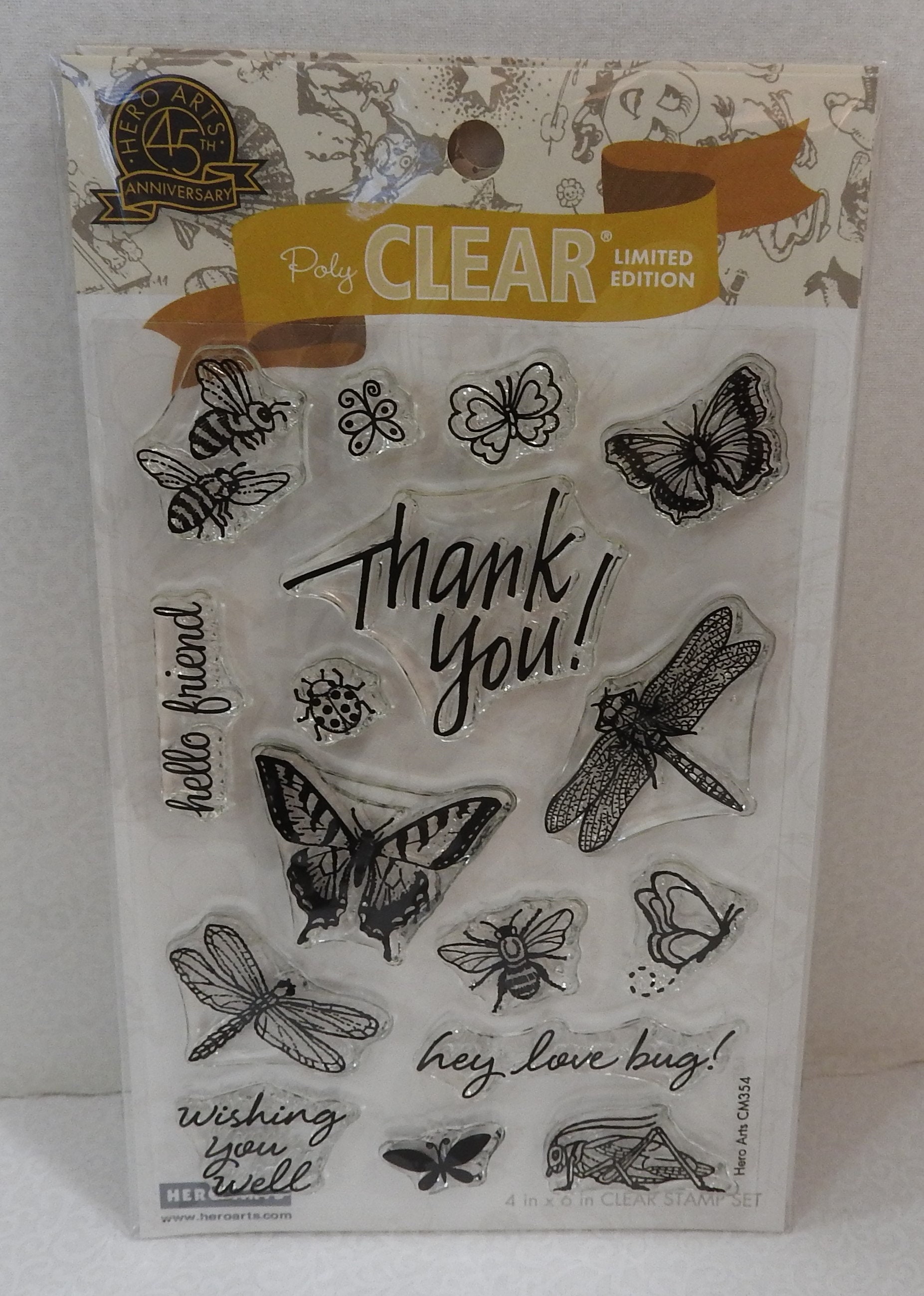 Hey Love Bug Stamp Set door Hero Arts Etsy