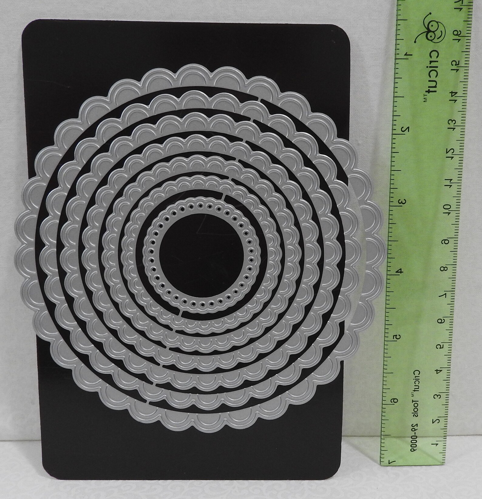 Large Circle Scalloped Nesting Dies Etsy