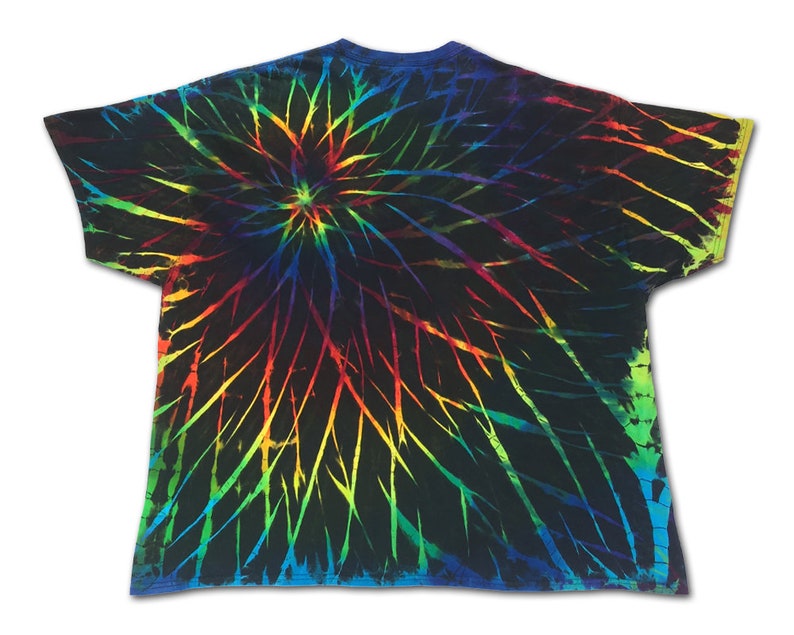 reverse tie dye black shirt