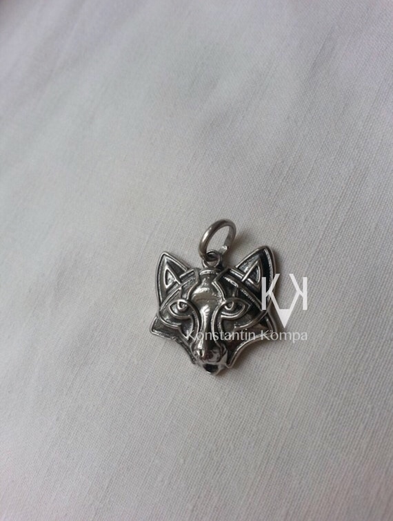 Solid Silver, Sterling, 925, FOX, Totem, Viking Ethnic