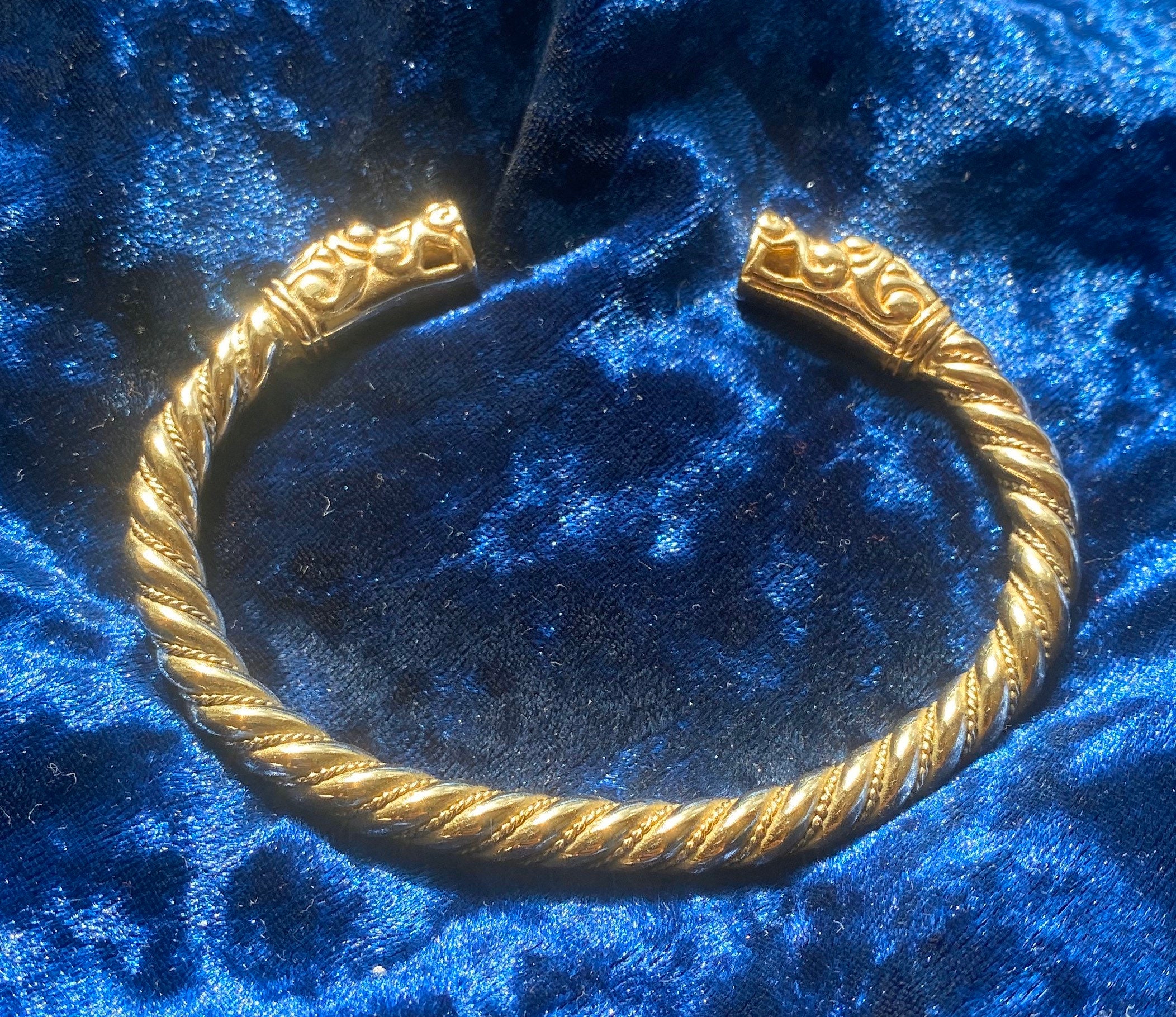 Gold viking bracelet Etsy