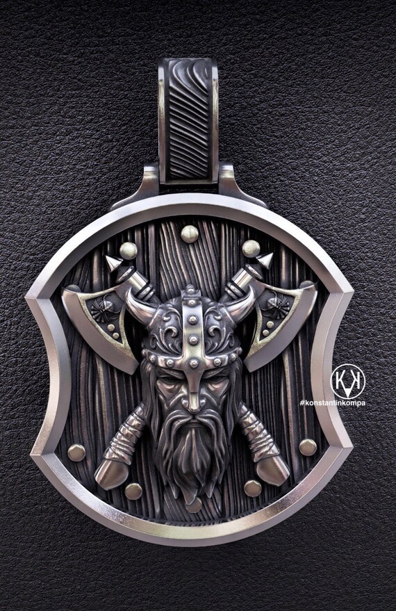 Solid Sterling, Silver 925, The Warrior, Pendant, Ethnic,