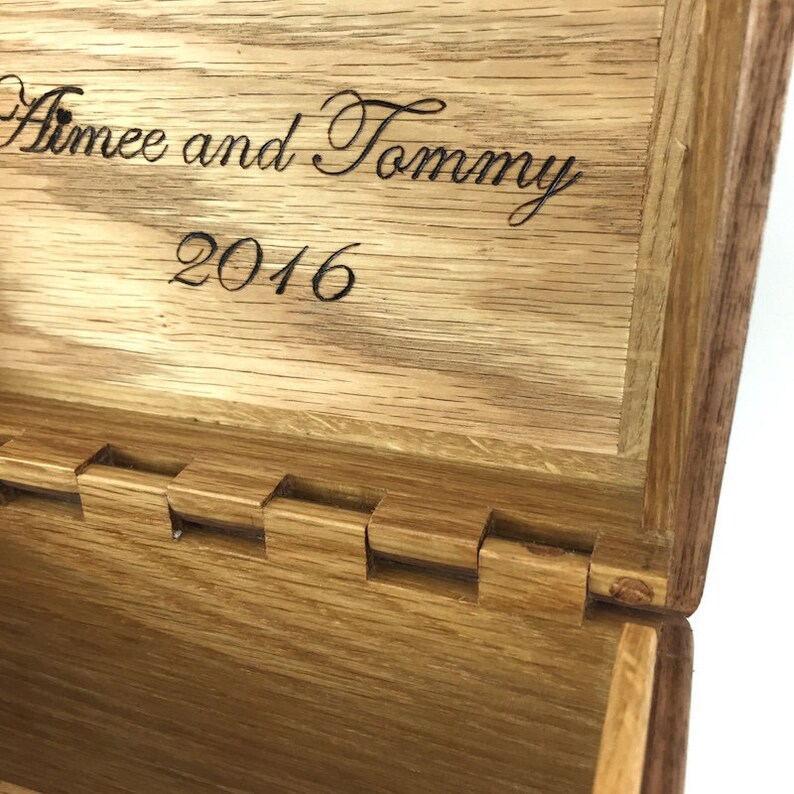 Wooden Recipe Box for 4x6 Cards With family Name or recipes on Front Etsy