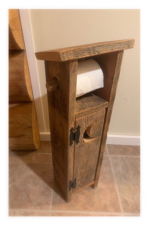 Rustic Toilet Paper Holder Barnwood Toilet Paper Holder Etsy