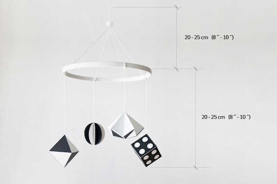 black white mobile baby