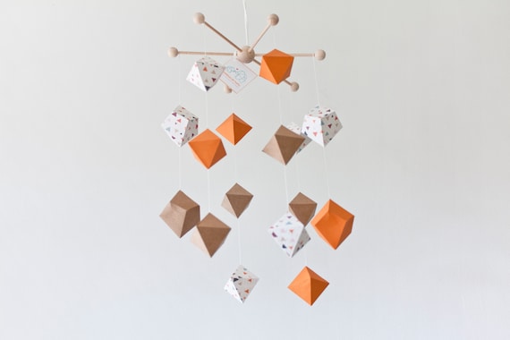 geometric baby mobile