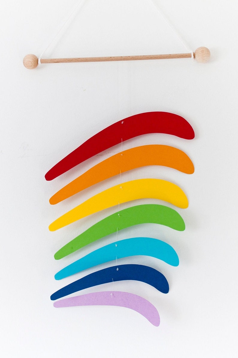 Rainbow montessori mobile
