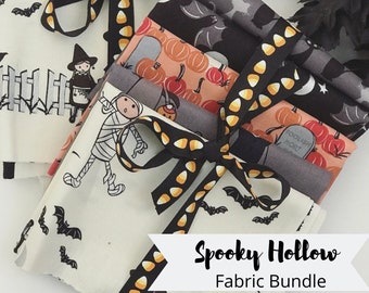 Sewing Square Fabric Scraps UgyDuky 10pcs Halloween Cotton Fabric Bundles 19.68 x 19.68 inches 50 x 50 cm 10 Halloween Patterns Precut Fat Bundle for Patchwork DIY Craft Sewing Halloween Decor Supplies
