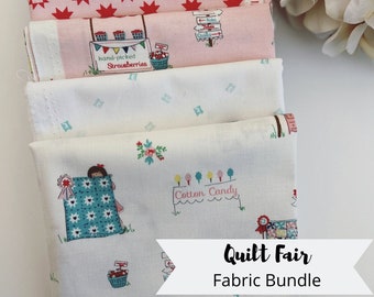 Quilt Fair Fat Quarter Bundle - Tasha Noel Fabric - Hand Cut Bundle- Tasha Noel Quilt Fair (7) Fat Quarters-100% cotton