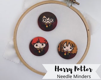 Approx. 1" Handmade Needle Minders-Harry Potter Needle Minder-Select Styles-Harry Potter Stitching Gift-Fabric Needle Minder-Needle Rest